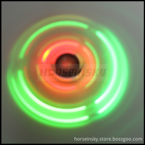 Crystal LED Hand Fidget Tri Spinner for Autism Relief Anxiety Relax Gift Toys